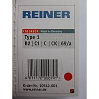Reiner B2 refill Color Box numbering stamp type 1 red