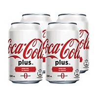 Coca Cola Coca Cola Plus 330ml - Pack of 4