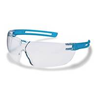 Sikkerhedsbriller Uvex X-fit, klare linser, blå