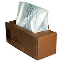 Sacs poubelle Fellowes 36054 pour broyeur papier, 53/75 litres, le paquet de 50