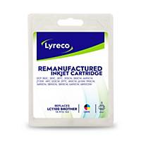 Lyreco remanufactured Brother inkt cartridge LC1100 BCMY, zwart en 3 kleuren