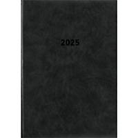 Zettler Buchkalender 876 , 1 Tag auf 1 Seite, Hardcover, A5, schwarz
