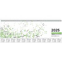 Tischquerkalender 2024 Zettler 137, 1 Woche / 2 Seiten, 36 x 10,5cm, grün