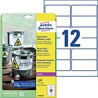 Avery Zweckform Wetterfeste Etiketten L4776-20 99,1x42,3mm weiß 20 Bl/240 St
