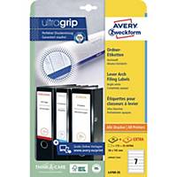 Avery spine labels L4760-25 192x38 mm white - box of 175