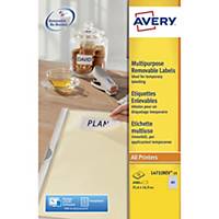 AVERY L4732REV-25 REMOVABLE LABELS 35.6 X 16.9MM - BOX OF 25