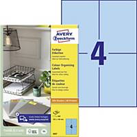 Avery 3457 Labels, 105x148mm, blue, 400 labels/pack