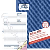 AVERY 1726 TRIP ORDER FORMS A5 40SHT