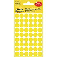 Avery Zweckform Markierungspunkte 3144, Ø 12 mm, gelb, 270 Stück