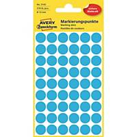 Avery Zweckform színes címke, 12 mm, kék, 270 címke/csomag