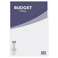Lyreco Budget notepad A4 squared 5x5 mm stapled 100 pages