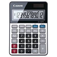 Calculatrice Canon LS-122TS, affichage 12 caractères, argenté