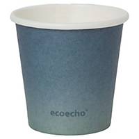 Pack de 50 copos Duni Urban “Eco Echo” - papel e PLA - 80 ml - preto