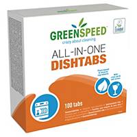 Geschirrspültabs Greenspeed All-In-One, Zitronenduft, Packung à 100 Stück