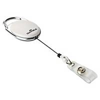 Durable Badge Reel Style, White, Pack of 10
