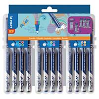 Pack de 12 bolígrafos de tinta líquida Pilot Frixion Fineliner - surtido