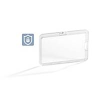 Durable Security Acrylic Pass Holder - 54 x 90mm - Transparent, Pack of 40