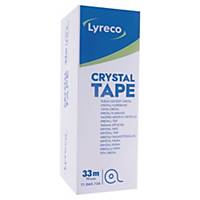 Cinta adhesiva transparente Lyreco Crystal - 19 mm x 33 m - Pack de 8 rollos