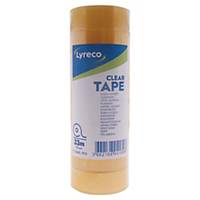 Lyreco Budget Tape 19mm 33m Clear - Pack Of 8