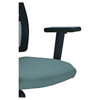 Accoudoirs Melik 1D pour chaise de bureau, plastique, noir