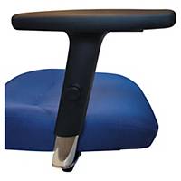Accoudoirs Intrata 3D pour fauteuil de bureau, plastique, noir