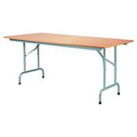 Table pliante, L 140 x l 80 cm, bois