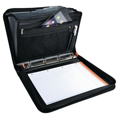 Konferansemappe Exactive, A4, 4 ringer, sort