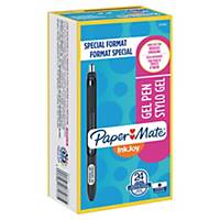 Paper Mate InkJoy zselés toll, nyomógombos, 0,7 mm, fekete, 24 darab/csomag