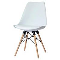 Paperflow Dogewood chair - white seat - beech legs - per 2 pieces