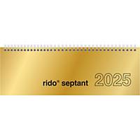 Rido - Tischkalender - 7036121914 - 1 Woche pro Doppelseite - 305 x 105 mm - go