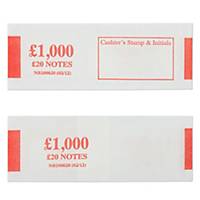 Notebands £1000 In £20 - Pack of 500