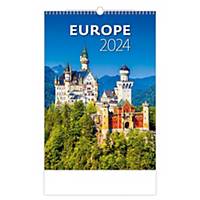 Mesačný medzinárodný kalendár Europe, 14 listov, 31,5 x 45 cm