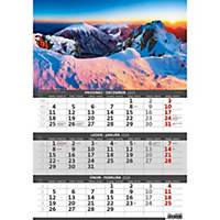 Trojmesačný kalendár s motívom Hory, 12 listov, 31,5 x 45 cm