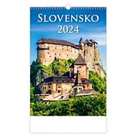 Mesačný slovenský menný kalendár Slovensko, 14 listov, 31,5 x 45 cm