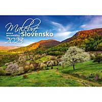 Mesačný slovenský menný kalendár Malebné Slovensko, 14 listov, 45 x 31,5 cm