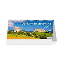 Týždenný slovenský kalendár Obrázky zo Slovenska, 60 + 2 strán, 32,1 x 13,4 cm
