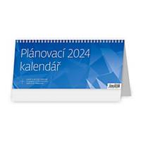 Plánovací kalendář MODRÝ - české týdenní sloupcové kalendárium, 60 + 2 stran