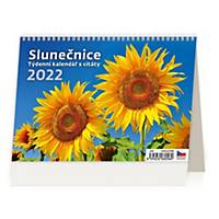Slunečnice - české týdenní řádkové kalendárium s citáty, 54 + 2 stran