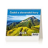 Týždenný kalendár České a slovenské hory, 56 + 2 strán, 17,1 x 13,9 cm