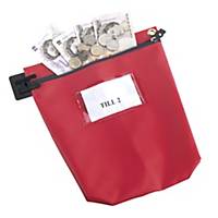 Security Cash Bag 267X267X50mm Red