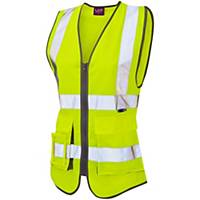 Leo Lynmouth EN ISO 20471 Class 1 Superior Women s Waistcoat Yellow Extra Small