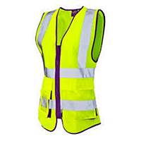 Leo Lynmouth EN ISO 20471 Class 1 Superior Women s Waistcoat Yellow Extra Large