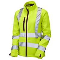 Leo Honeywell EN ISO 20471 Class 2 Women s Softshell Jacket Yellow Small