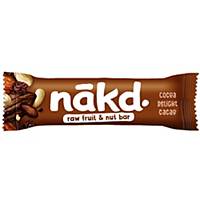 Barre Nakd Cocoa Delight 35g, la boîte de 18 barres