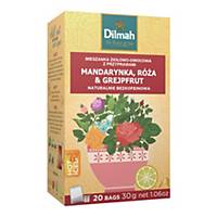 Napar DILMAH INFUSIONS Tangerine, Rose & Grapefruit, 20 torebek