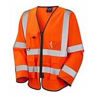 Leo S12 Waistcoat High-Vis Long Sleeve Orange Size XL