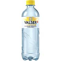 Mineralwasser Valser Prickelnd Zitrone, 50 cl, Packung à 24 Flaschen
