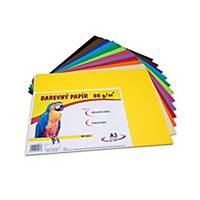 Farbpapier Stepa A3 80 g/m², 12 Farben, Packung 60 Blatt
