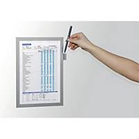 Durable 4989 Duraframe Magnetic Note magneettikehys A4 hopea