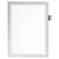 Durable DURAFRAME NOTE Magnetic A4 - Magnetic Fold Back Frame - Silver